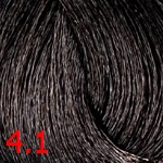 360 hair professional краска 4.1 темный коричневый пепельный